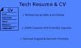 write an ats tech resume engineering CV and cover letter