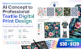 create professional ai textile designs for digital printing