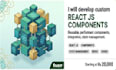 develop reusable custom react js components, state management