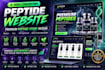 build peptide wocommerce website, peptide website, supplement website, peptide