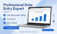 do data entry, typing, excel work and copy paste accurately