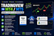 program a low latency tradeview to mt5 trade copier, pine script