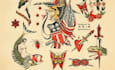 create custom logo old school traditional tattoo design