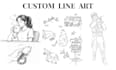 create custom line art illustrations