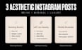design 3 aesthetic minimalist instagram post