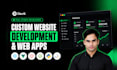 do custom website development as a full stack web developer