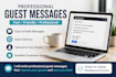 write professional airbnb guest messages and templates