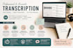 speed transcribe audios and teach english effectively