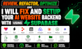 fix and setup your ai website backend with supabase