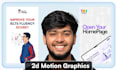 edit 2d motion graphics reels