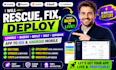 rescue fix deploy lovable base44 app replit bolt rork capacitor ios android app
