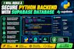 build a secure python backend with supabase database