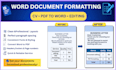 professionally format your word document