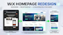 redesign your wix homepage with modern responsive design