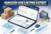 do amazon uae product listing and image editing
