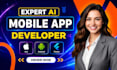 do ai IOS app development, android app development, flutter mobile app developer