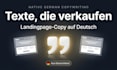 write high converting german landing page copy