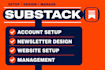 substack setup, branding, newsletter design, substack promotion