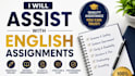 assist with english assignments