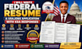 write a federal resume and usajobs application with ksa responses