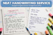 write bengali and english handwriting and assignment notes