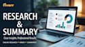 conduct research and write professional briefs and summaries