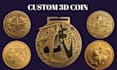 custom 3d coin render medallion bas relief challenge coin collectible 3d print