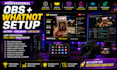 professionally set up obs and whatnot for live streaming, auctions