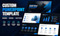 design professional powerpoint template with slide master