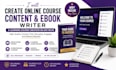 create online course content ebook writer course creation on any niche