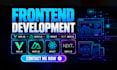 develop responsive vue, nuxt js, react, next js frontend with tailwind CSS