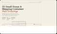 design 2d small house plan shipping container drawings