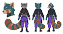 draw furry reference sheet fursona ref sheet anthro character art