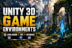 create immersive 3d game environments in unity