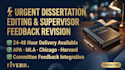 urgently proofread and revise your dissertation per supervisor feedback