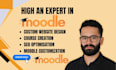 setup moodle lms, customize moodle and build elearning website and online course
