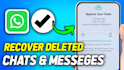 remote whatsapp deleted chat video image and data recovery