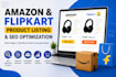 create SEO optimized product listings for amazon and flipkart
