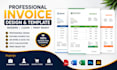 create a professional business invoice design and template