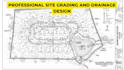 design site grading plan, site plan, erosion control, drainage plan, stormwater