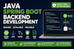 develop java spring boot rest API backend with mysql