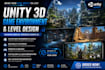 design your unity game environments, unity game levels, unity game, level design
