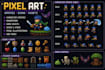 create custom pixel art, pixel characters, sprites