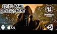 develop 2d 3d mobile game development with unity and unreal engine