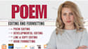 proofread edit and do book formatting for your poems and poetry collection