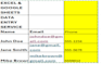 do excel data entry and google sheets cleanup