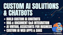 build custom ai chatbot, ai app, ai website, finetune llm