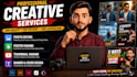 create posters, thumbnails, logo and do image editing