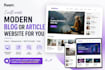 create a modern blog or article website for you