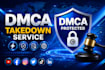 submit dmca takedown notices for copyright infringement